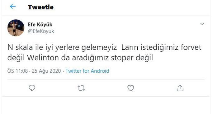 Beşiktaş'ta Welinton eleştirilerin hedefi oldu 11