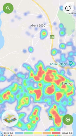 İşte ilçe ilçe İstanbul risk haritası 18