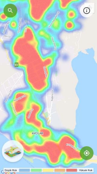 İşte ilçe ilçe İstanbul risk haritası 19