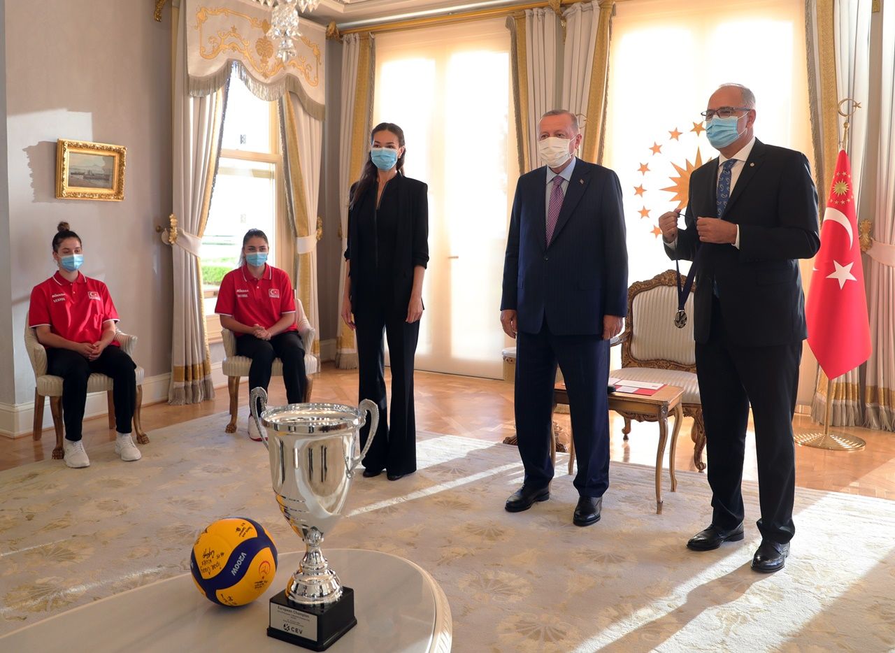 Erdoğan,şampiyonları kabul etti 2