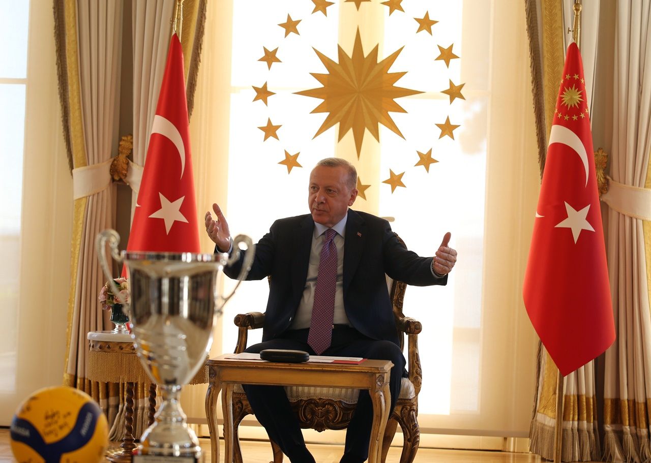 Erdoğan,şampiyonları kabul etti 6