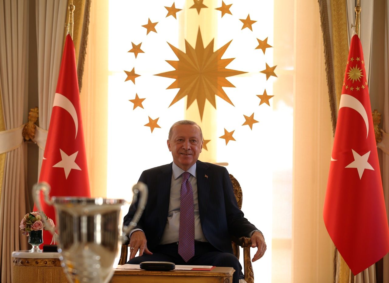 Erdoğan,şampiyonları kabul etti 7