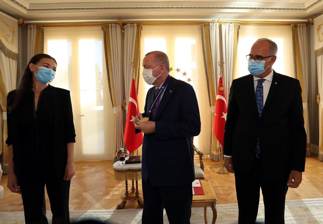 Erdoğan,şampiyonları kabul etti 9