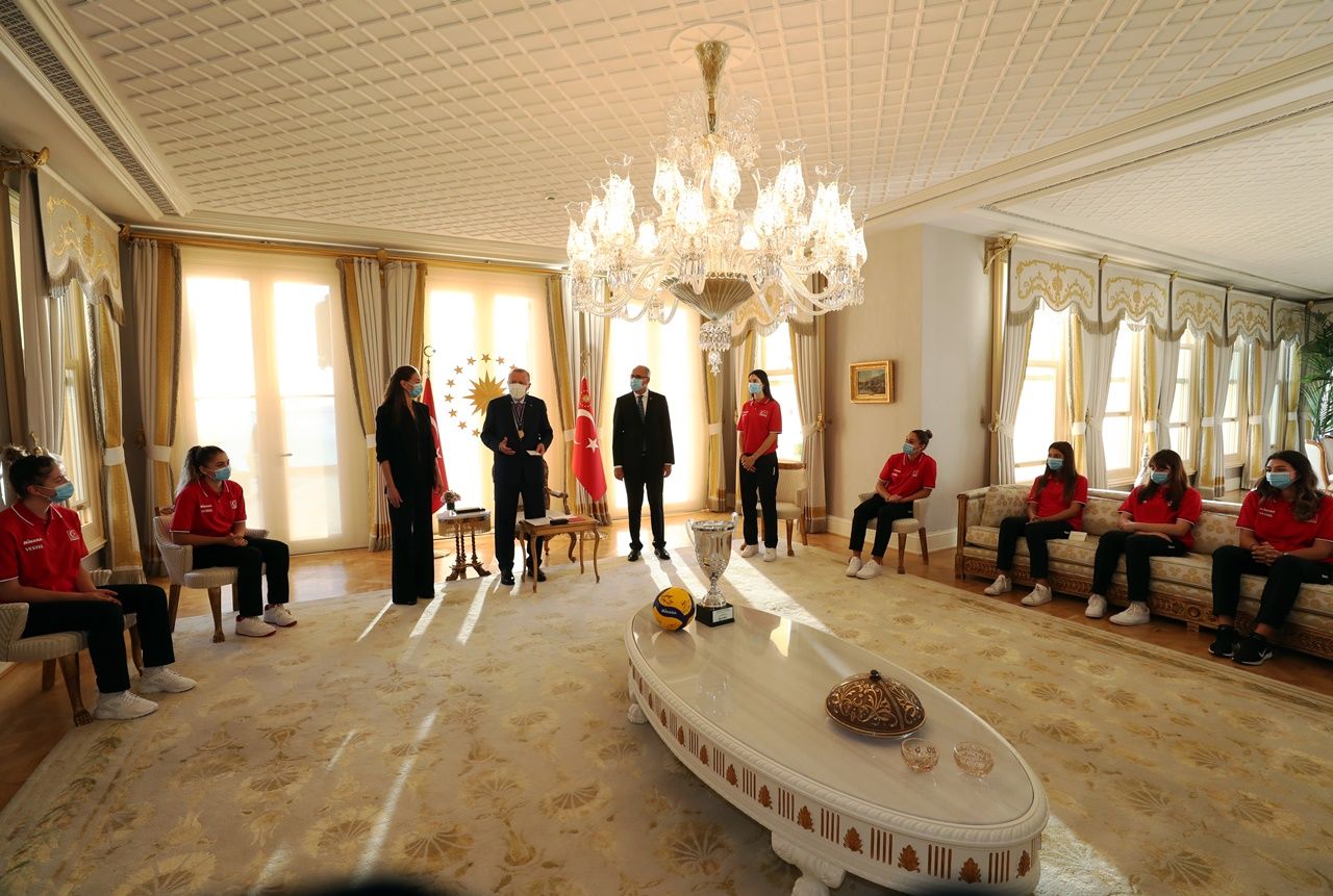 Erdoğan,şampiyonları kabul etti 11