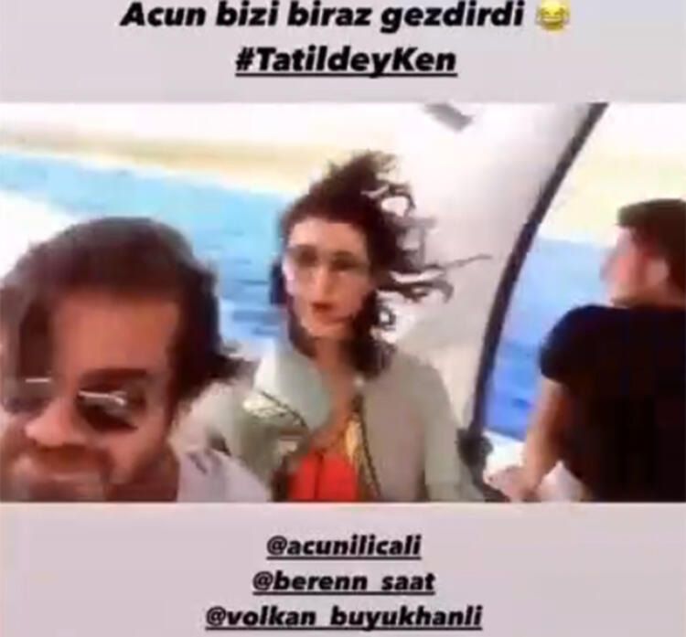 Beren ve Kenan, Acun’un sürat teknesine konuk oldu 2