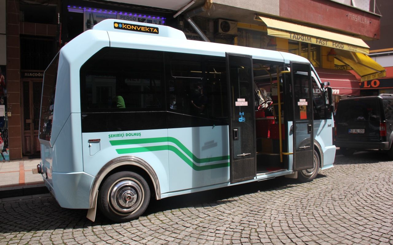 Rizeli minibüsçünün korona önlemi 5