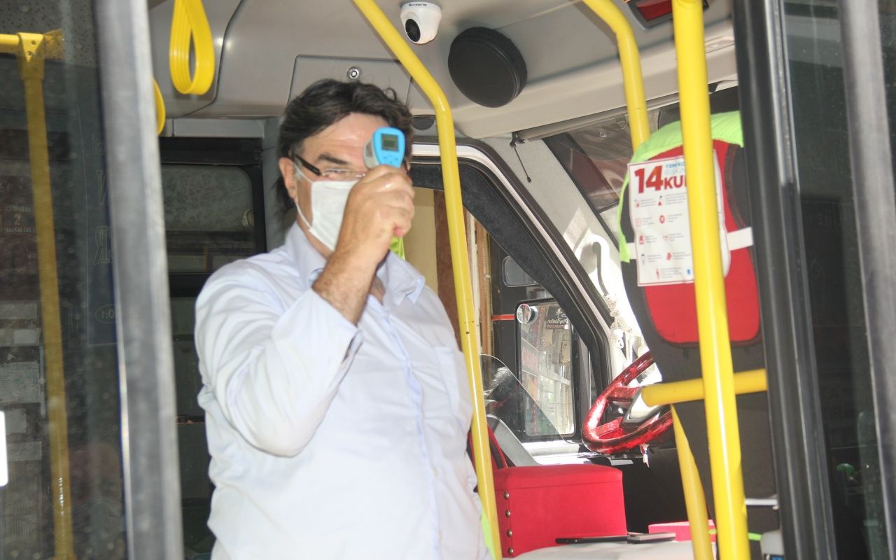 Rizeli minibüsçünün korona önlemi 2