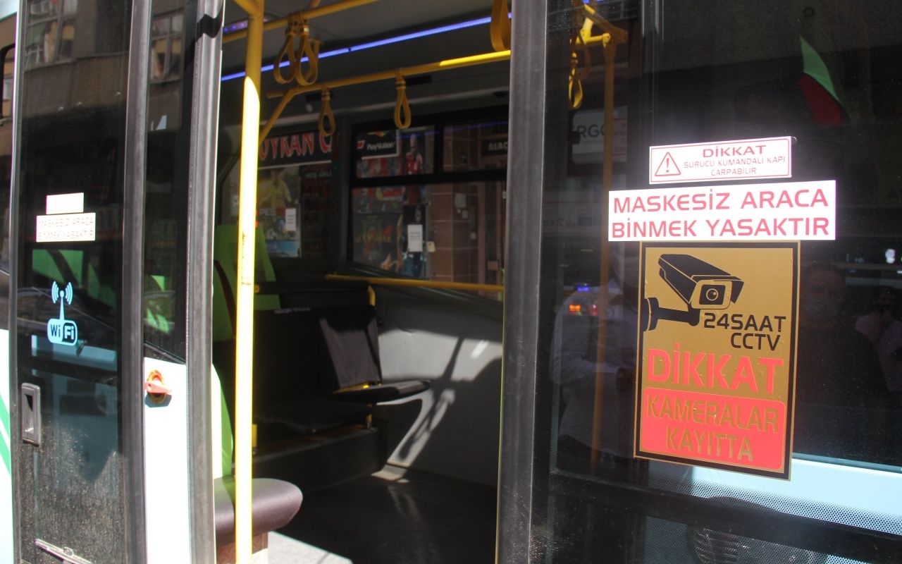 Rizeli minibüsçünün korona önlemi 7