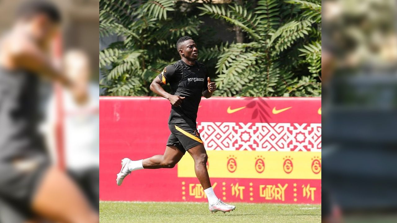 Galatasaray'ın yeni transferi Etebo takımla çalıştı! 1