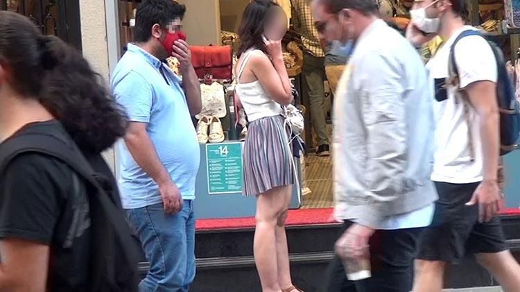 Taksim'de iğrenç taciz! Enteresan savunma 5