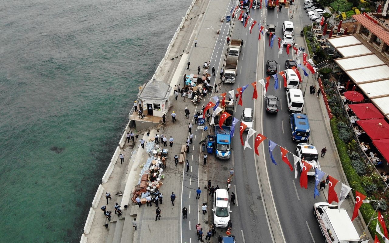 Üsküdar sahilinde hareketli anlar 11