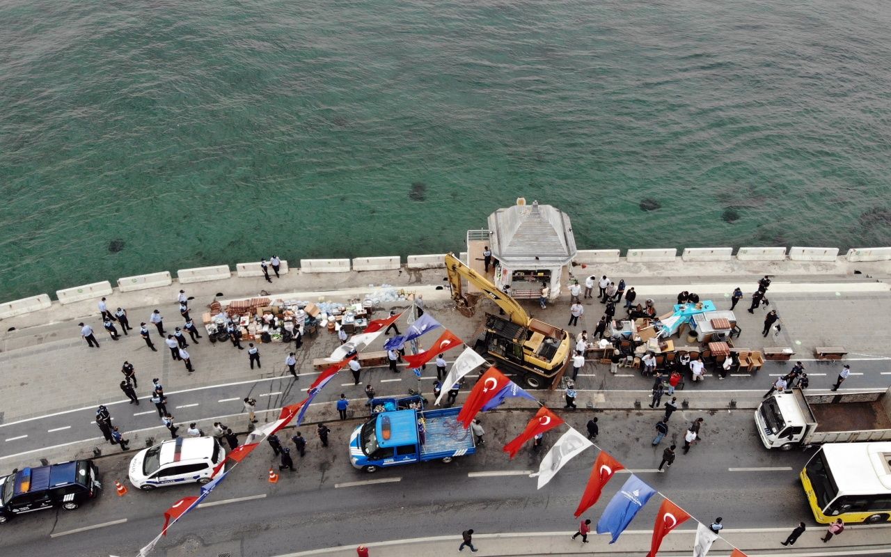 Üsküdar sahilinde hareketli anlar 12