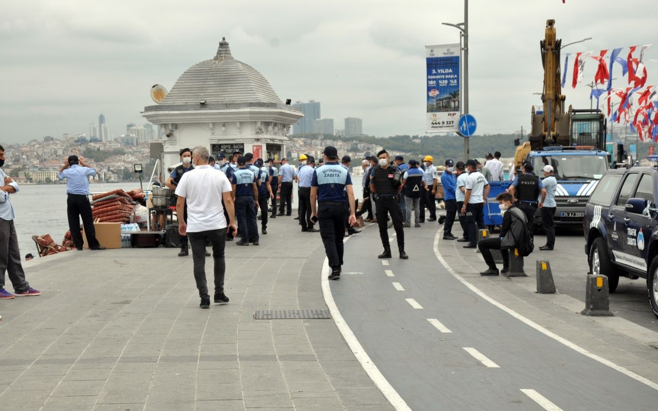 Üsküdar sahilinde hareketli anlar 14