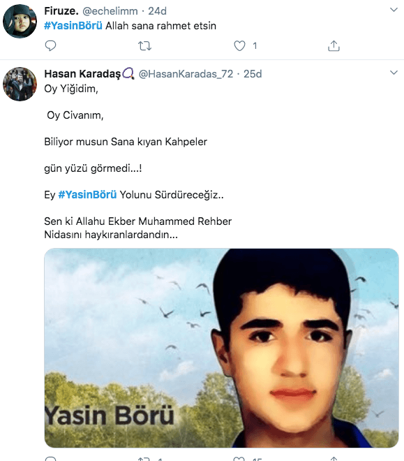 Türkiye Yasin Börü'yü unutmadı 9