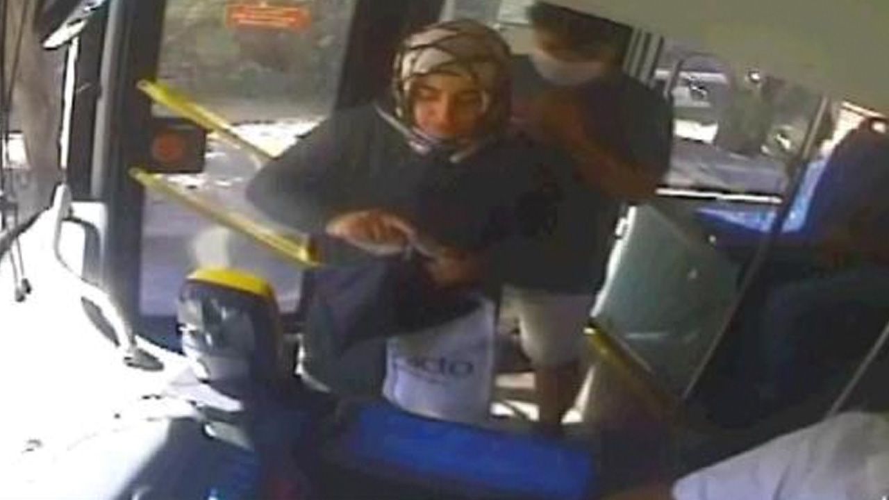 Peçeteyi maske yapmak istedi! Şoför kabul etmedi... 1