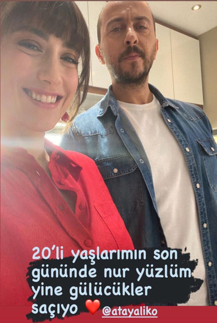 Oyuncu Hazal Kaya’dan eşi Ali Atay’a esprili iltifat! 4