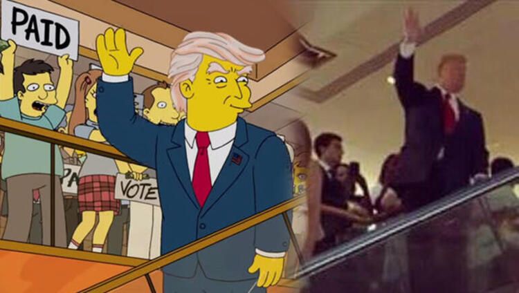 Trump korona oldu, gözler Simpsons'a çevrildi 1