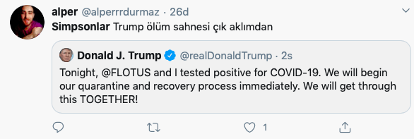 Trump korona oldu, gözler Simpsons'a çevrildi 3