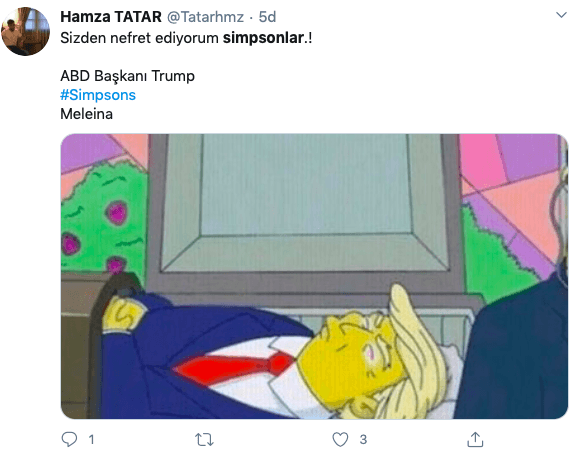Trump korona oldu, gözler Simpsons'a çevrildi 8