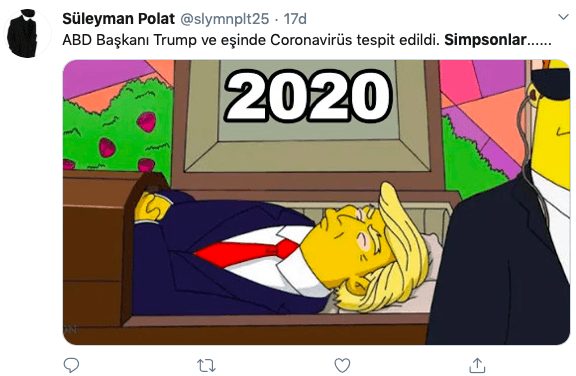 Trump korona oldu, gözler Simpsons'a çevrildi 6
