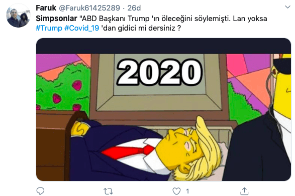 Trump korona oldu, gözler Simpsons'a çevrildi 4