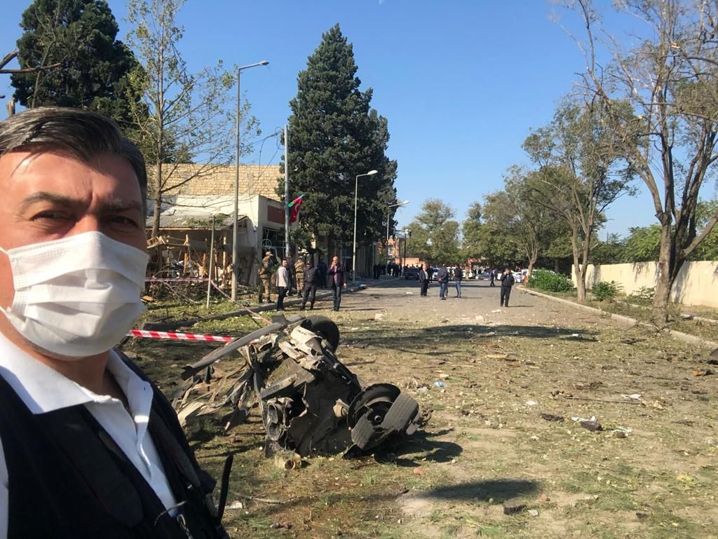SuperHaber, Gence'deki patlama yerinde 14