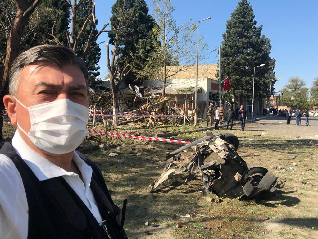 SuperHaber, Gence'deki patlama yerinde 13