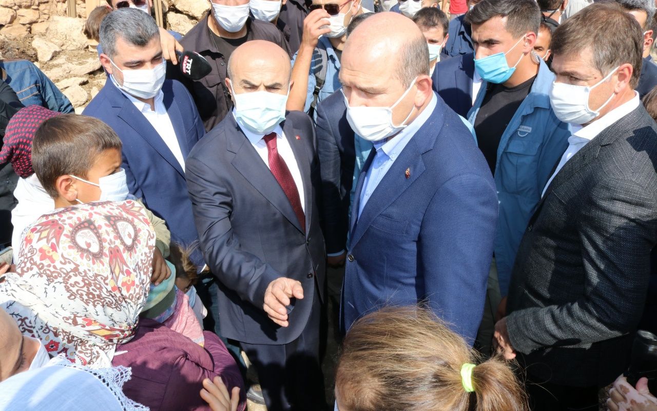 Bakan Soylu'dan Sakarya'da saldırıya uğrayan işçilere ziyaret 9