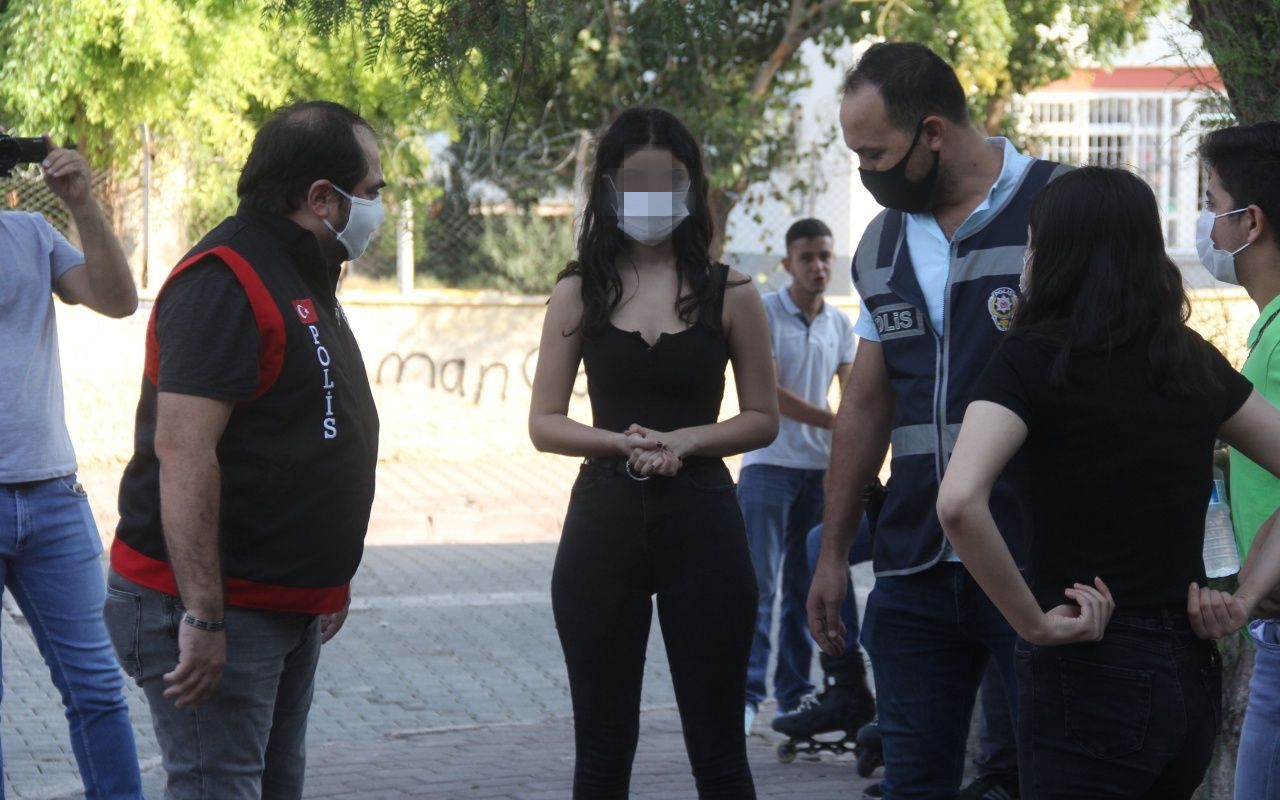 Polisi gören kız kaçmaya çalıştı 5