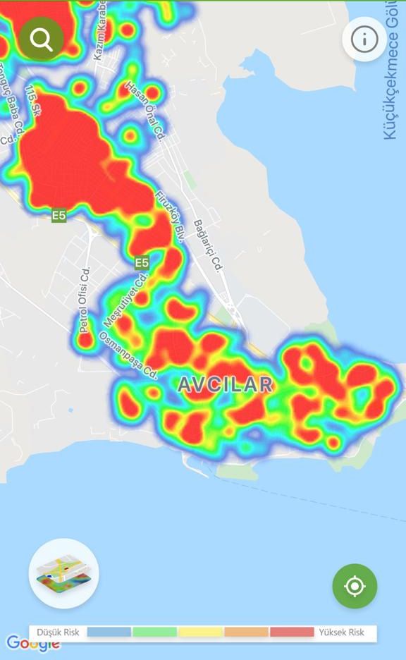 İşte ilçe ilçe İstanbul'un koronavirüs risk haritası 1