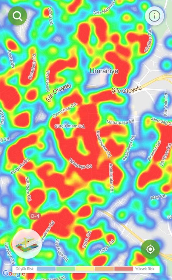 İşte ilçe ilçe İstanbul'un koronavirüs risk haritası 11