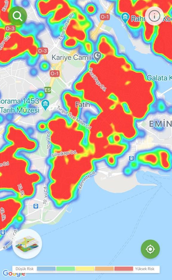 İşte ilçe ilçe İstanbul'un koronavirüs risk haritası 4
