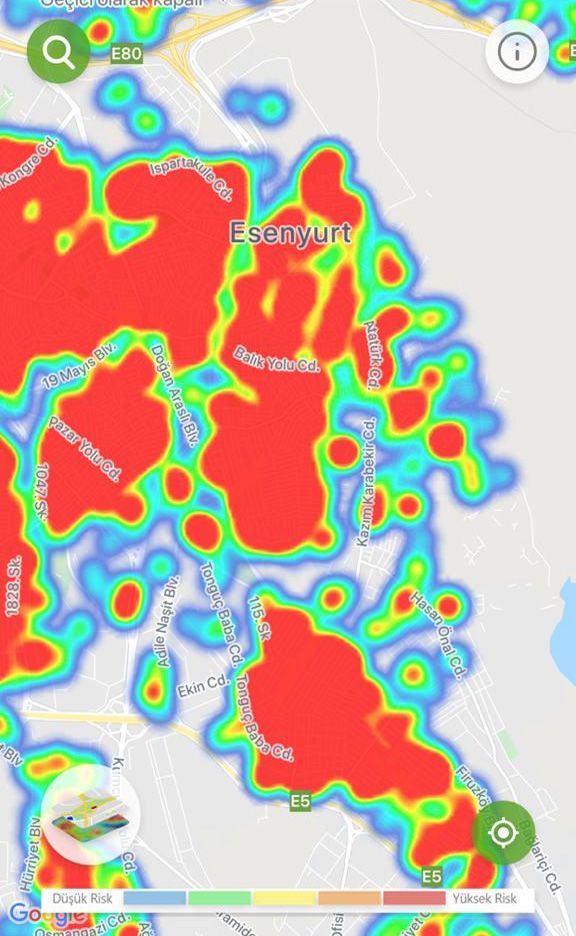 İşte ilçe ilçe İstanbul'un koronavirüs risk haritası 5