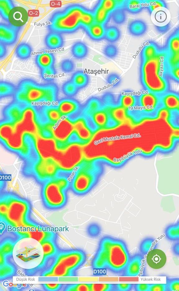 İşte ilçe ilçe İstanbul'un koronavirüs risk haritası 7