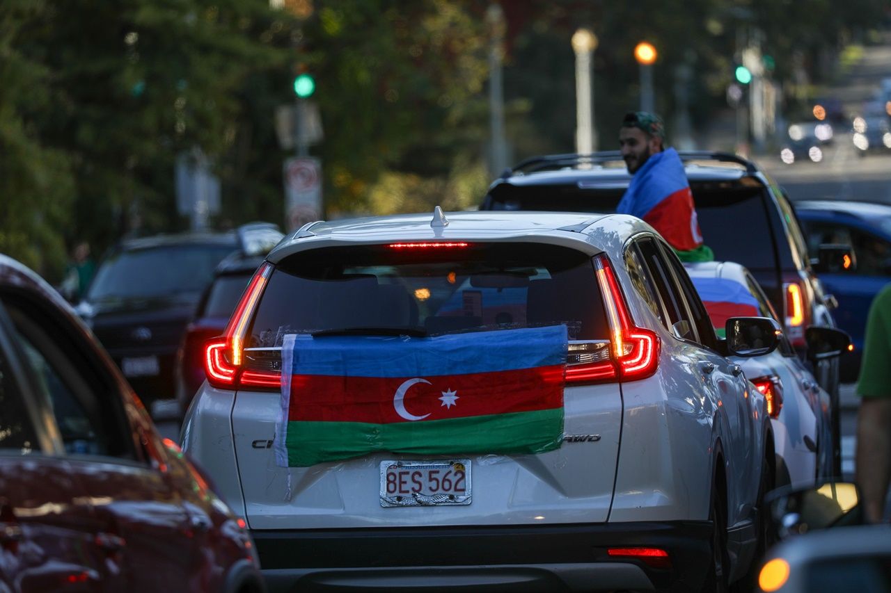 Beyaz Saray önünde Azerbaycan'a destek gösterisi 37