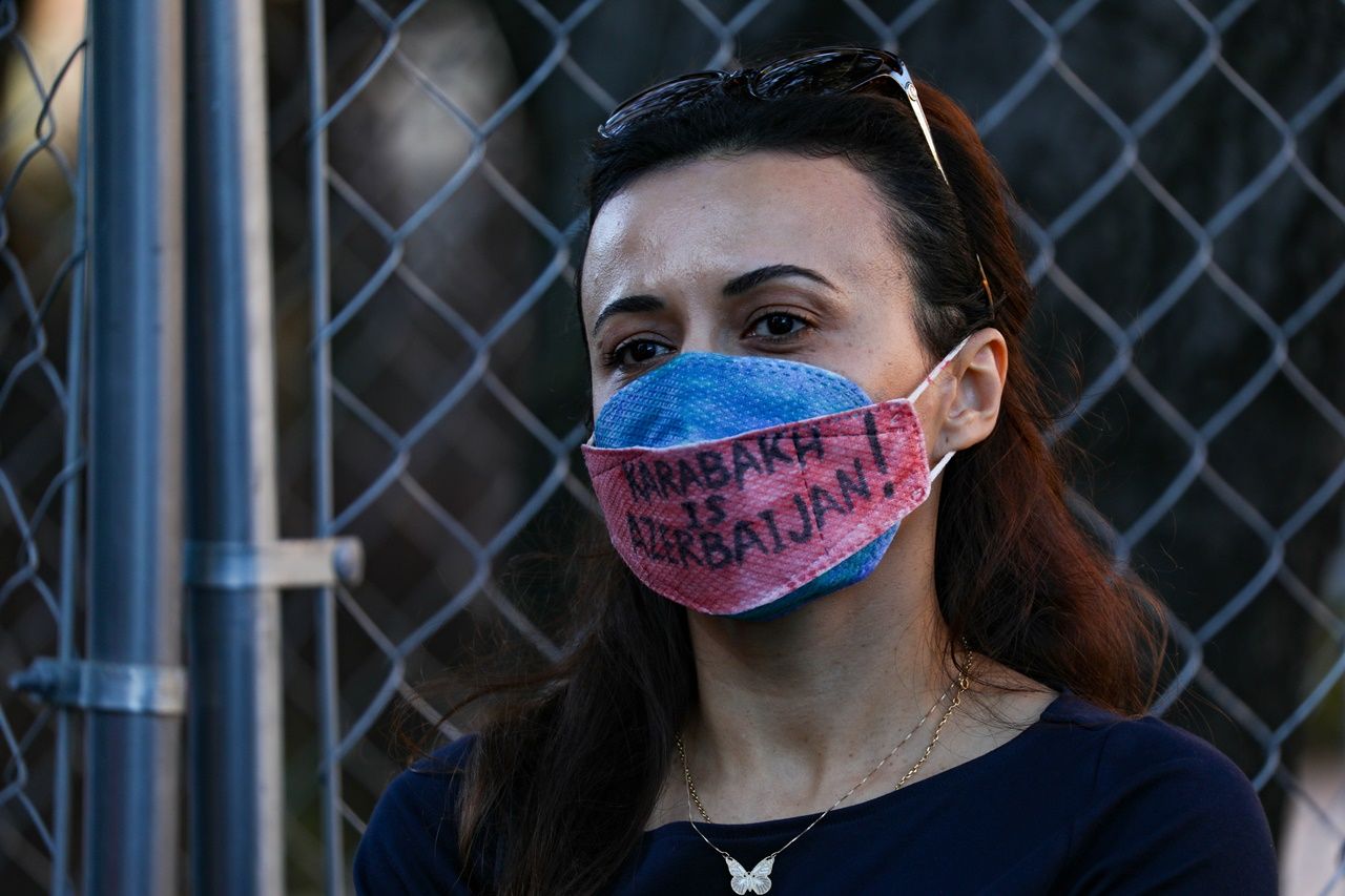 Beyaz Saray önünde Azerbaycan'a destek gösterisi 40