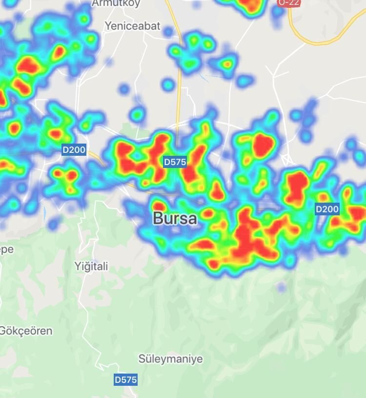 Kritik illerin yoğunluk haritası korkuttu 7
