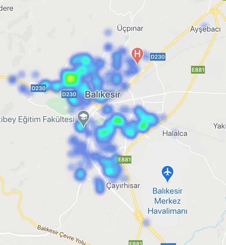 Kritik illerin yoğunluk haritası korkuttu 9