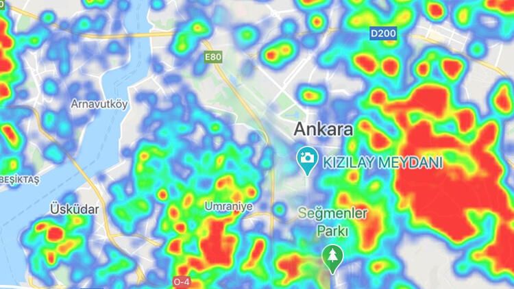 Kritik illerin yoğunluk haritası korkuttu 1