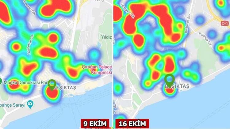 İşte İstanbul'da ilçe ilçe koronavirüs haritası... 12