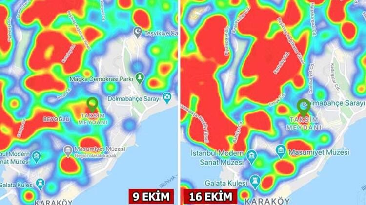 İşte İstanbul'da ilçe ilçe koronavirüs haritası... 15