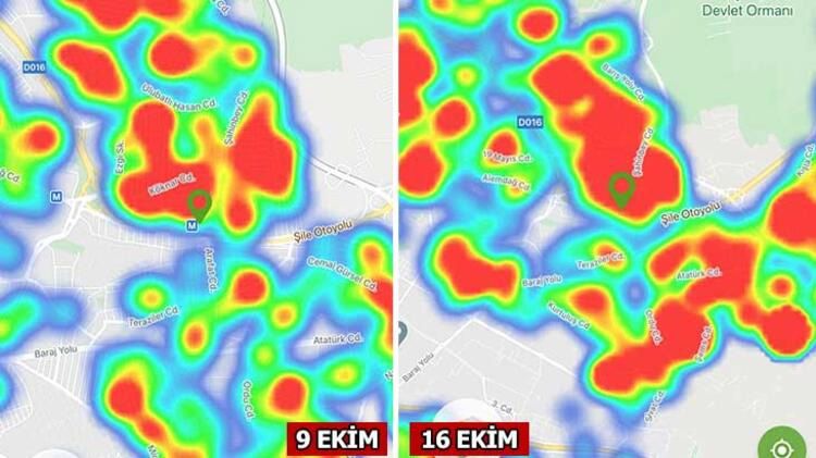 İşte İstanbul'da ilçe ilçe koronavirüs haritası... 18