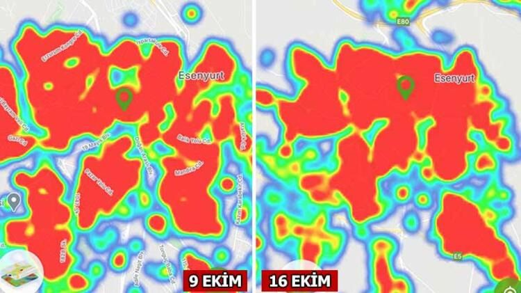 İşte İstanbul'da ilçe ilçe koronavirüs haritası... 20