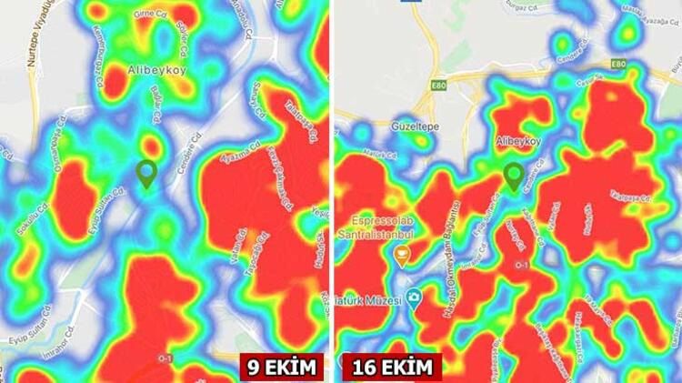 İşte İstanbul'da ilçe ilçe koronavirüs haritası... 26