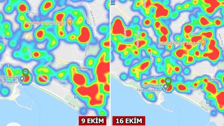 İşte İstanbul'da ilçe ilçe koronavirüs haritası... 30