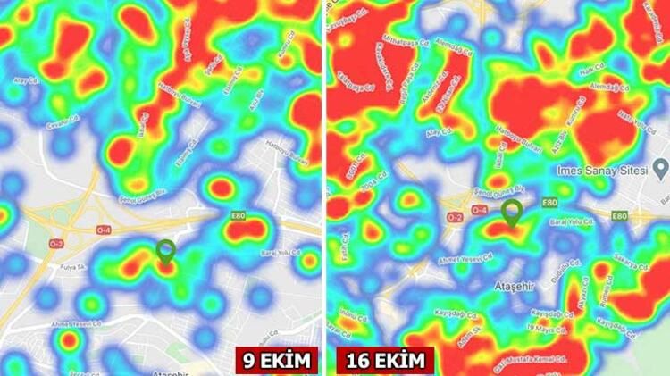 İşte İstanbul'da ilçe ilçe koronavirüs haritası... 5