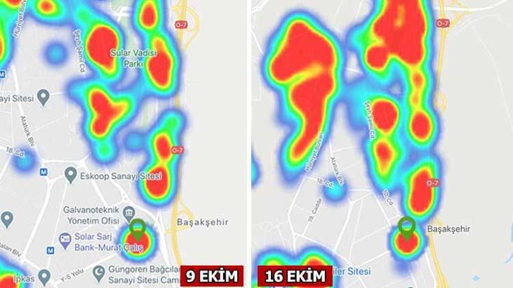 İşte İstanbul'da ilçe ilçe koronavirüs haritası... 10