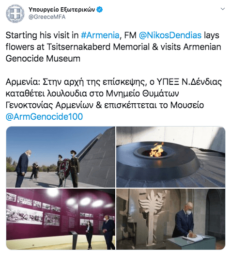 Dendias'tan Sözde soykırım anıtına ziyaret 5