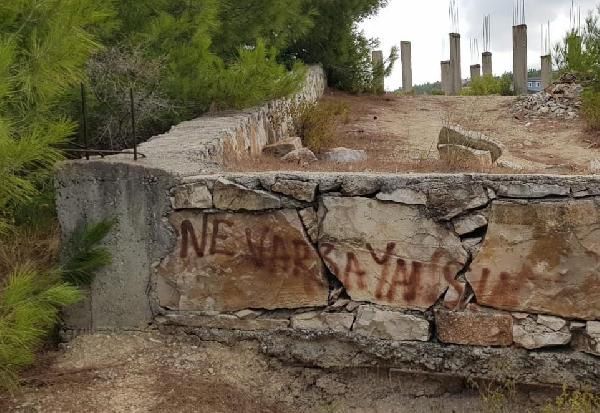 Hatay'daki yangın faciasında tepki çeken duvar yazısı! 2