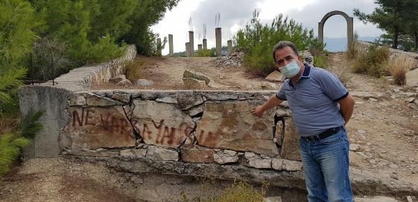 Hatay'daki yangın faciasında tepki çeken duvar yazısı! 3
